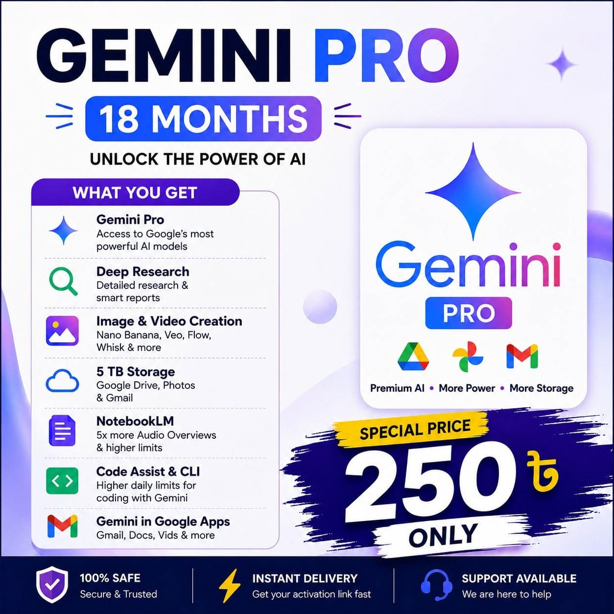 Gemini AI Pro – 18 Months