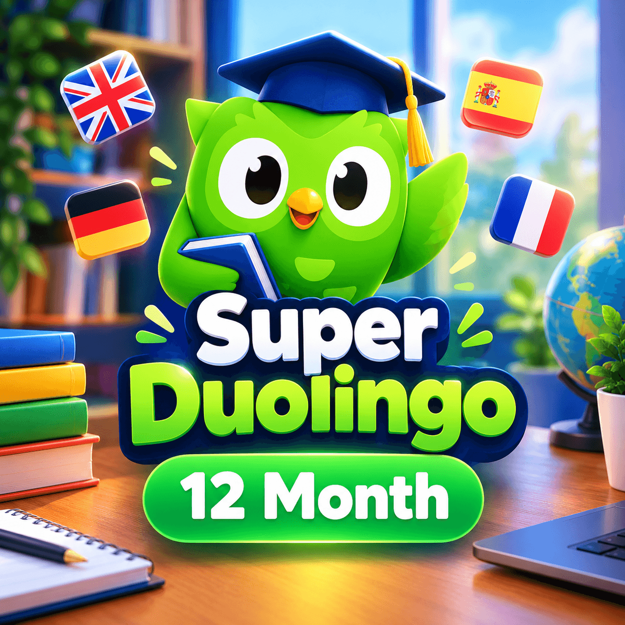 Super Duolingo 12 Month